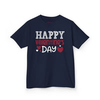Kids Happy Valentine Day T-Shirt – Youth Valentine’s Day Graphic Tee – Soft Cotton Holiday Shirt for Boys & Girls