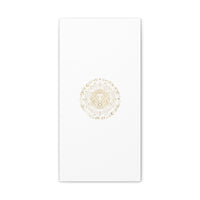 Gold Leo Zodiac Canvas, Astrological Constellation Art | Metallic Lion Wall Art