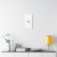 Cozy Winter minimal line art Canvas | Slow Life, soft life neutral wall decor