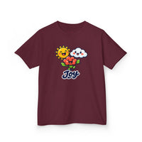 Gildan 5000B | Kids' "Joy" Sunny Day Graphic Tee – Soft Cotton Summer T-Shirt | Little Sunshine "Joy" Unisex Kids' Tee