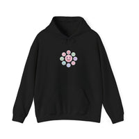Hand-Drawn Emoticon Pattern Hoodie | Cute Emoji Sticker Repeat Print