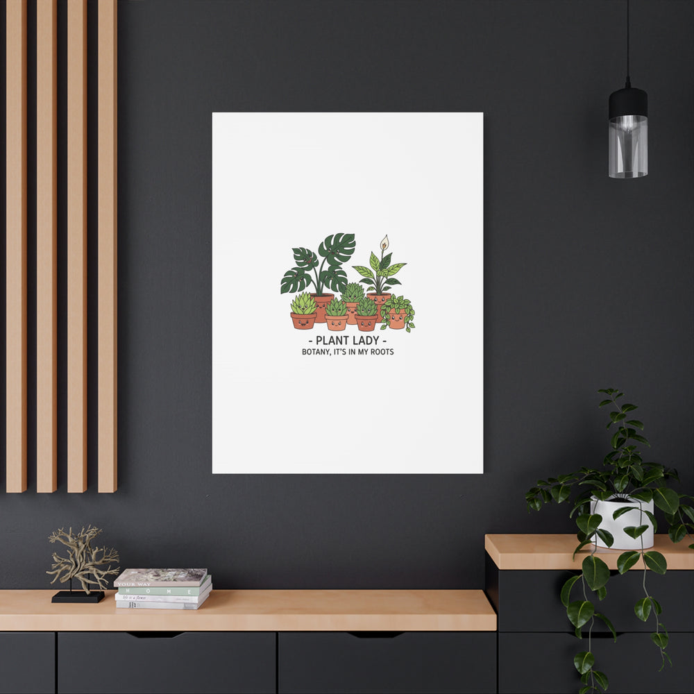 Plant Lady Canvas | Matte Stretched Botanical Pun Wall Art