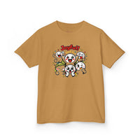 Gildan 5000B | "Joyful Crew" Kids' Premium Cotton Tee – Vibrant Cartoon Graphic T-Shirt