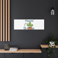 I Wet My Plants Canvas | Plant Parent Pun, Modern Botanical Wall Art