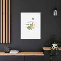 I Wet My Plants Canvas | Plant Parent Humor, Botanical Pun Wall Art