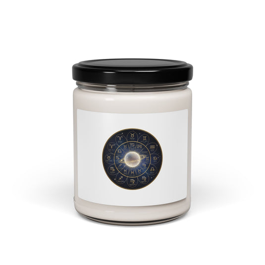 Zodiac Constellation Wheel Candle | Soy 9oz, Cosmic Astrology Design