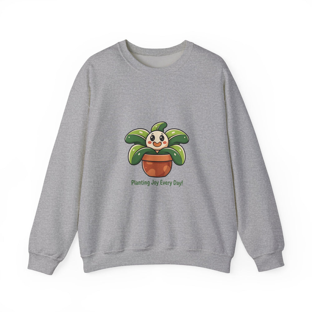 Planting Joy Every Day Sweatshirt | Plant Parent Humor, Sage Cream Botanical