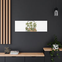 Can't Leaf You Alone Canvas | Plant Parent Humor, Sage Botanical Art