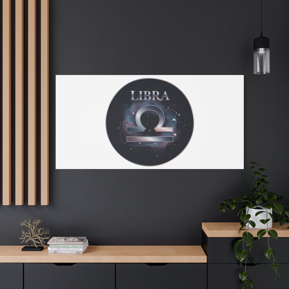 Libra Zodiac Canvas, Astrology Wall Art | Constellation Galaxy Print