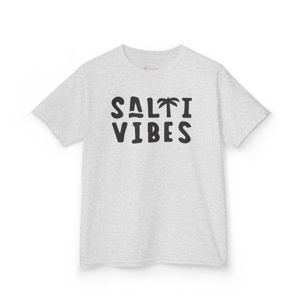Gildan 5000B | Kids’ "Salty Vibes" Premium Cotton T-Shirt – Tropical Beach & Summer Vacation Tee