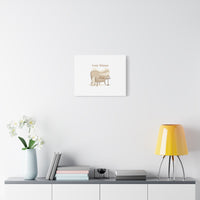 Cozy Winter minimal line art Canvas | Slow Life, soft life neutral wall decor