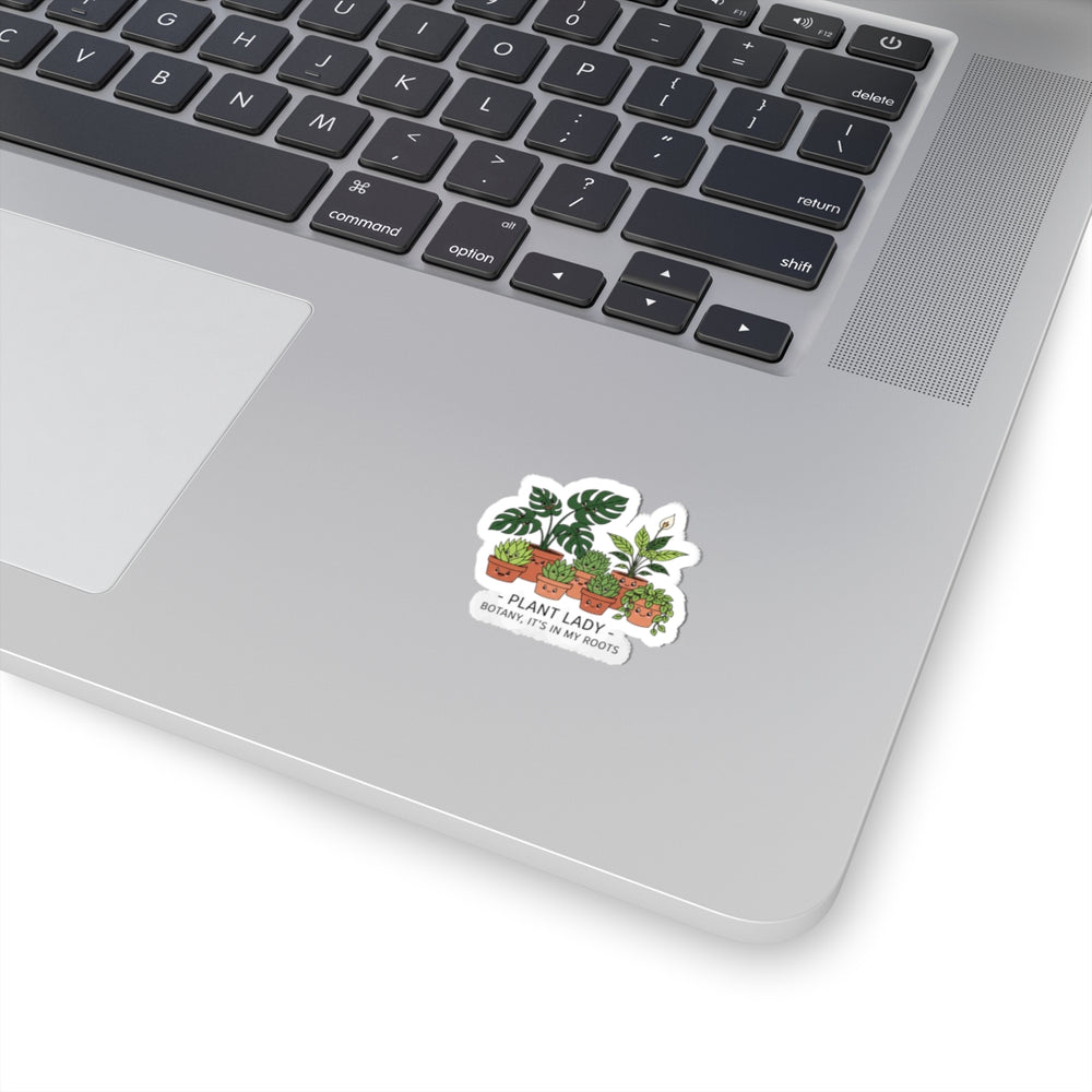 Plant Lady sticker | plant parent humor, succulent pun kiss-cut