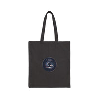 Lunar Zodiac Constellation Tote | Astrology Cosmic Canvas, Metallic Moonprint