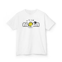 Gildan 5000B | Kids' Live Aloha Hawaii Smiley Face T-Shirt - Tropical Summer Tee