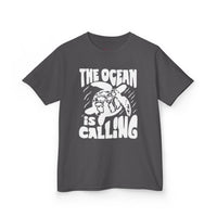 Gildan 5000B | Kids' Sea Turtle Adventure T-Shirt - "The Ocean is Calling" Graphic Tee