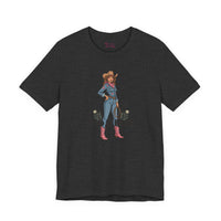 Bella+Canvas3001 | Wild at Heart Cowgirl Tee | Western Valentine, boot heart design