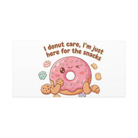 Donut Snacks Pun Canvas | Food & Snack Humor, Cozy Kawaii Art