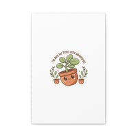 Plant-astic Pun Canvas | Stretched Matte Botanical Wall Art