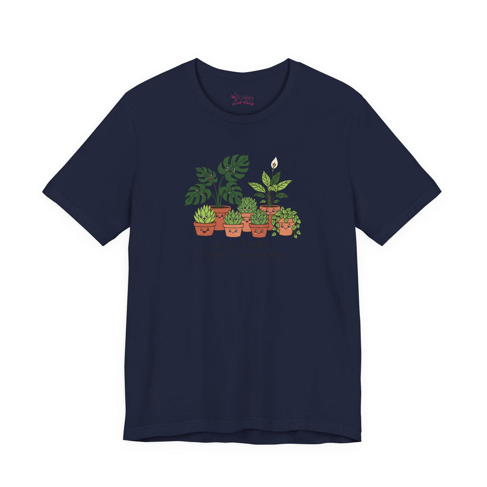 Bella+Canvas3001 | Plant Lady Tee | succulent pun, sage botanical doodle