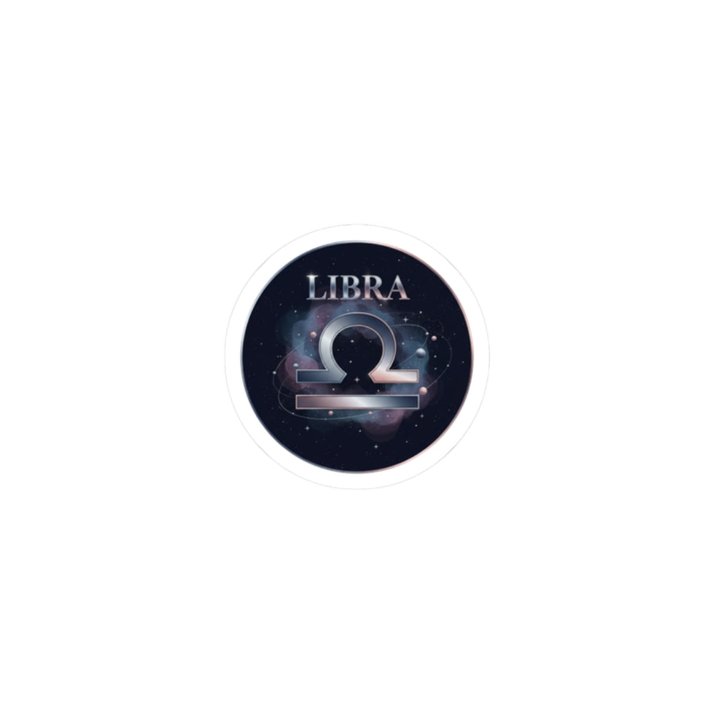 Libra Constellation Sticker | Zodiac Galaxy, Metallic Foil Accent