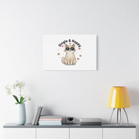 Single & Happy Cat Canvas | Anti Valentine, Sarcastic Valentine Wall Art