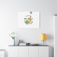 I Wet My Plants Canvas | Plant Parent Humor, Botanical Pun Wall Art