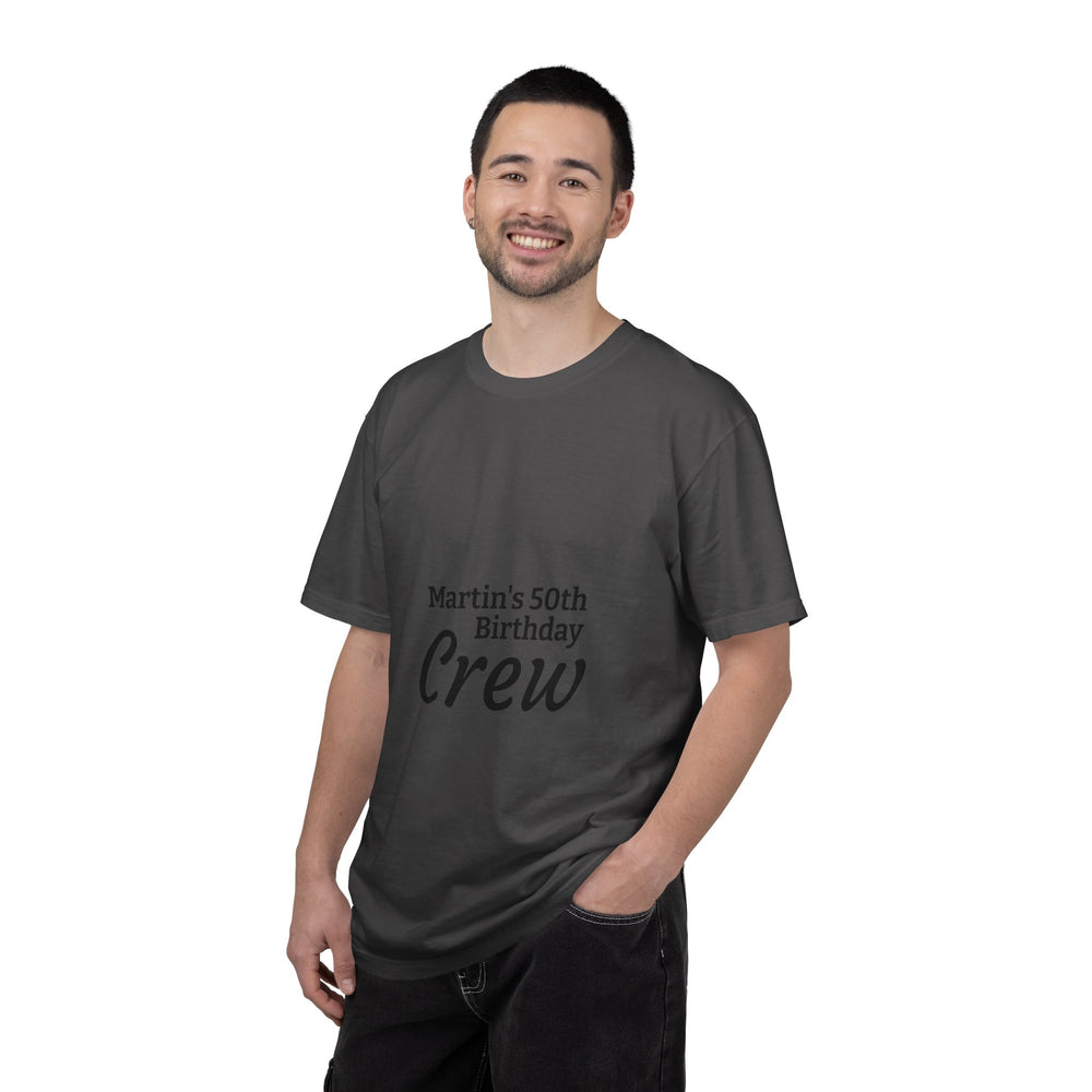 Birthday Crew T-Shirt – Personalized “Martin’s 50th Birthday Crew” Party Tee