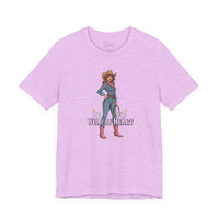 Bella+Canvas3001 | Wild at Heart Cowgirl Tee | Western Valentine, boot heart design