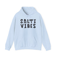 Gildan 18500 | Unisex "Salti Vibes" Palm Tree Graphic Hoodie – Tropical Coastal Fleece – Premium Soft Beachwear Pullover