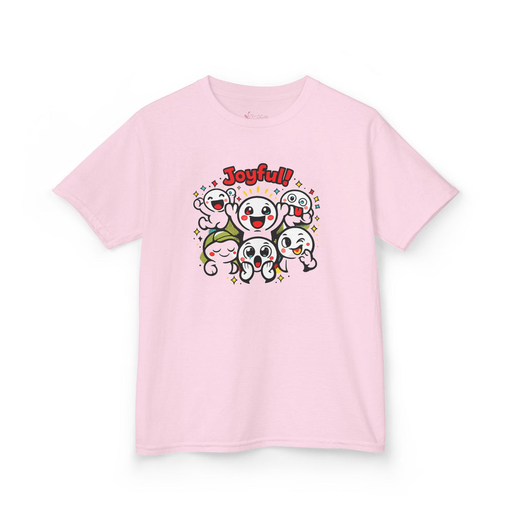 Gildan 5000B | "Joyful Crew" Kids' Premium Cotton Tee – Vibrant Cartoon Graphic T-Shirt