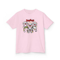 Gildan 5000B | "Joyful Crew" Kids' Premium Cotton Tee – Vibrant Cartoon Graphic T-Shirt