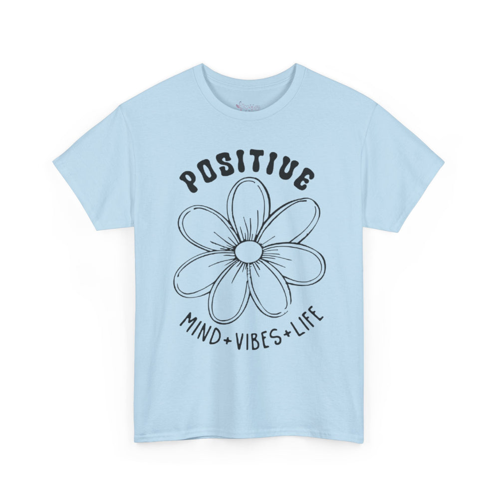 Gildan 5000 | Inspirational Daisy Unisex T-Shirt - Positive Mind, Vibes, Life