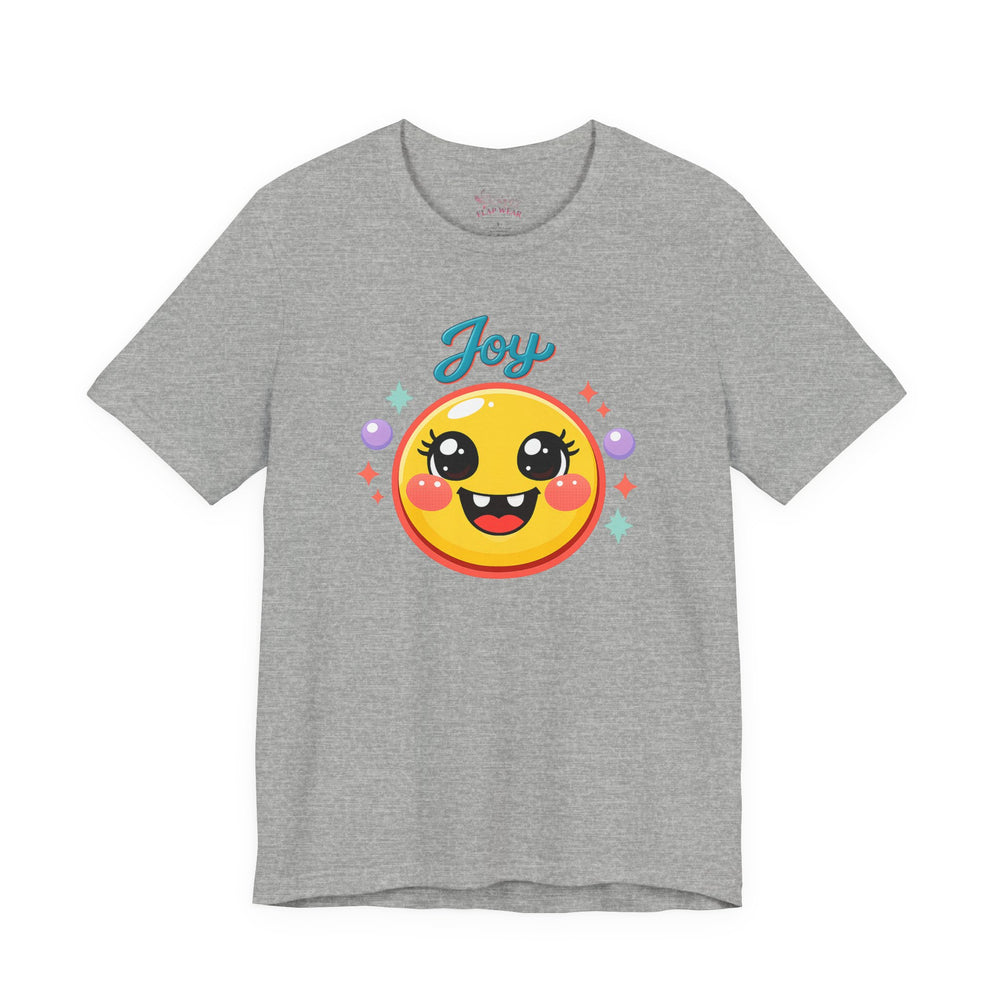 Bella+Canvas 3001 | Radiant Joy Emoji T-Shirt | Kawaii Aesthetic Smiley Graphic Tee | Unisex Jersey Short Sleeve Tee