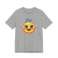 Bella+Canvas 3001 | Radiant Joy Emoji T-Shirt | Kawaii Aesthetic Smiley Graphic Tee | Unisex Jersey Short Sleeve Tee