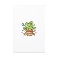 I Wet My Plants Canvas | Plant Parent Humor, Cute Succulent Art
