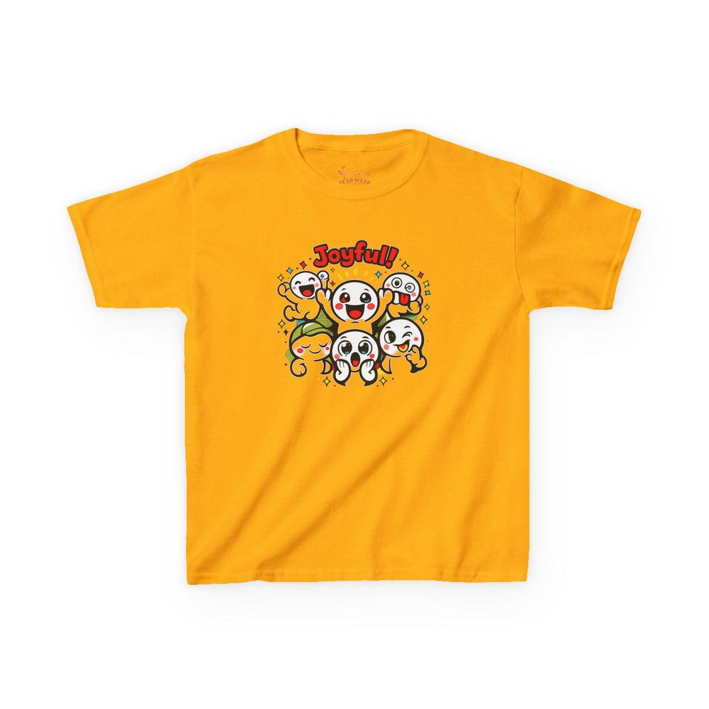 Gildan 5000B | "Joyful Crew" Kids' Premium Cotton Tee – Vibrant Cartoon Graphic T-Shirt