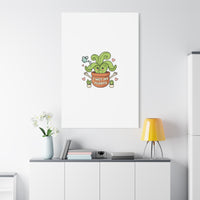 I Wet My Plants Canvas | Plant Parent Humor, Cute Succulent Art