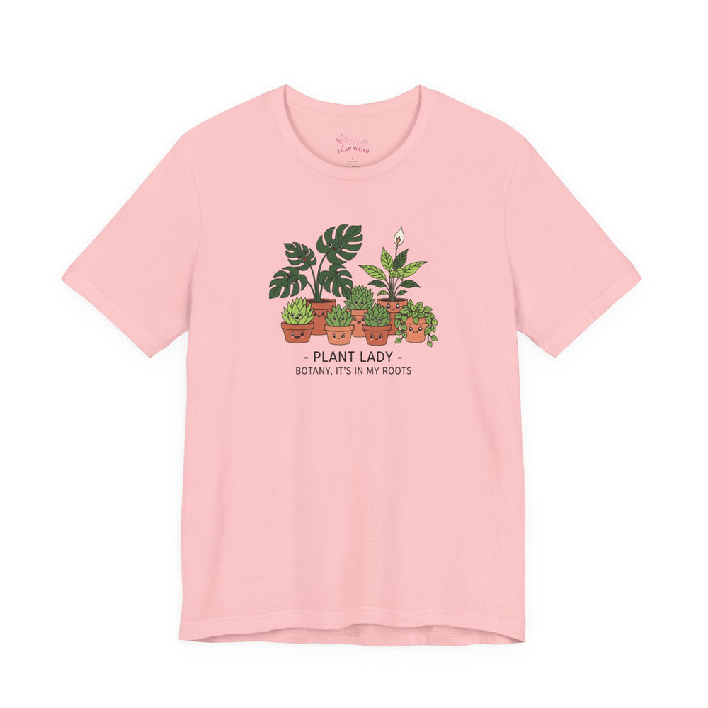 Bella+Canvas3001 | Plant Lady Tee | succulent pun, sage botanical doodle