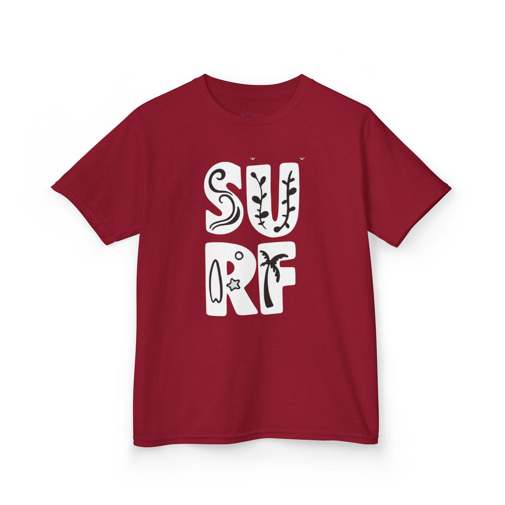 Gildan 5000B | Kids' Retro Surf Graphic Tee – Fun Summer Beach Vibes Cotton T-Shirt