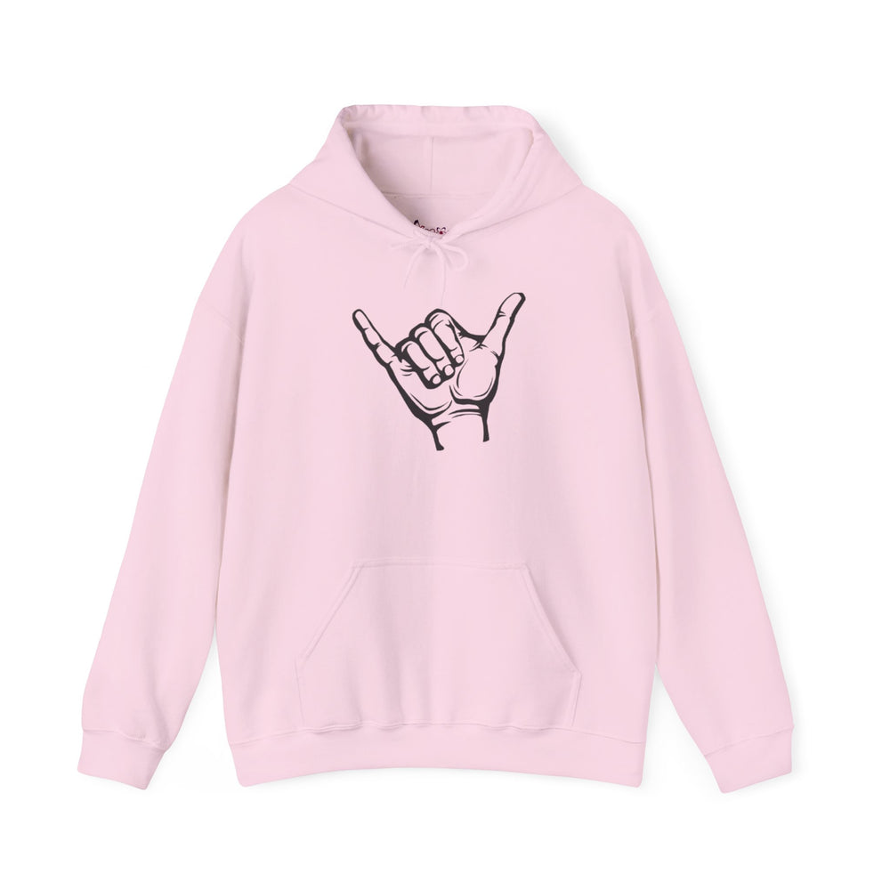 Gildan 18500 | POSITIVE Vibe Shaka Hand Unisex Hoodie – Cozy 'Hang Loose' Sweatshirt