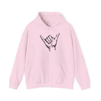 Gildan 18500 | POSITIVE Vibe Shaka Hand Unisex Hoodie – Cozy 'Hang Loose' Sweatshirt