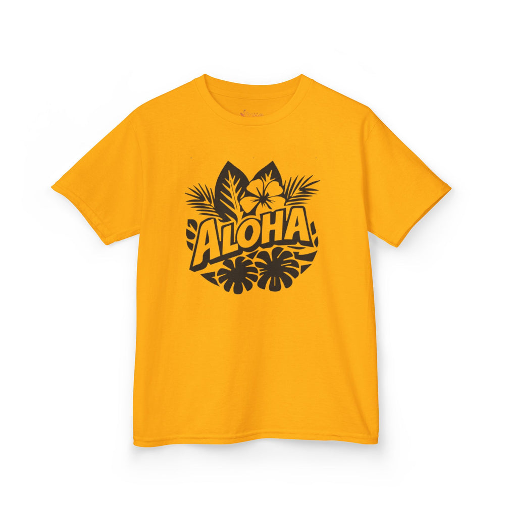 Gildan 5000B | Kids’ Aloha Tropical Vibes Graphic Tee – Fun Summer Style