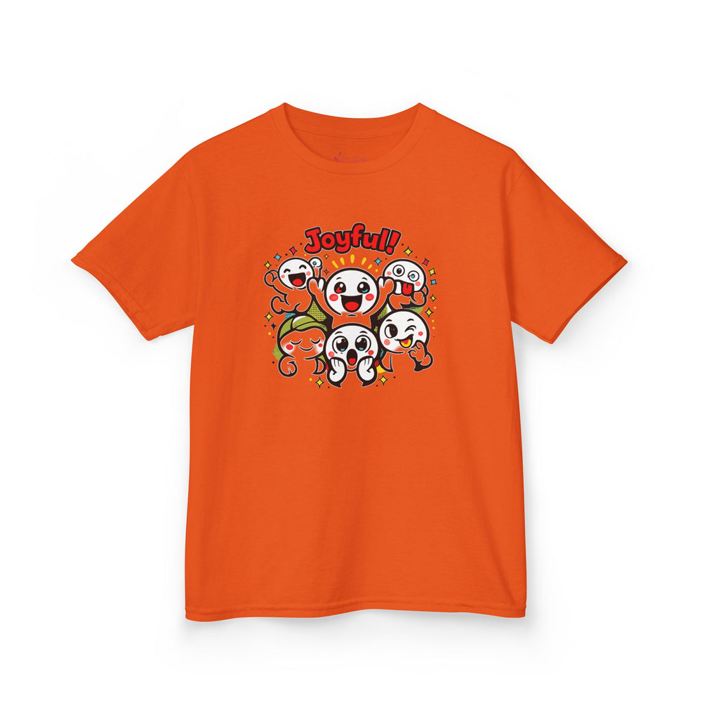 Gildan 5000B | "Joyful Crew" Kids' Premium Cotton Tee – Vibrant Cartoon Graphic T-Shirt
