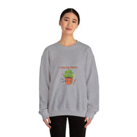 I Wet My Plants sweatshirt | Plant Parent Humor, sage cream botanical pun