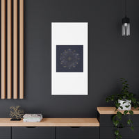 Gold Zodiac Wheel Canvas | Astrology Constellation Art, Cosmic Wall Print