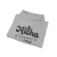 Gildan 18500 | Unisex "Aloha Summer" Pineapple Graphic Hoodie – Premium Fleece Pullover – Tropical Island Vibes