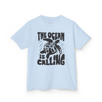 Gildan 5000B | Kids' Sea Turtle Adventure T-Shirt - "The Ocean is Calling" Graphic Tee