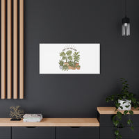 Can't Leaf You Alone Canvas | Plant Parent Humor, Sage Botanical Art