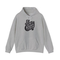 Gildan 18500 | Unisex "Stay Cool" Retro Graphic Hoodie – Bold Puff Lettering Pullover – Premium Soft Fleece Streetwear