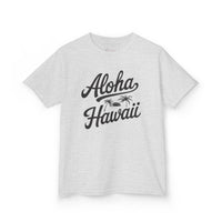 Gildan 5000B | Kids’ Tropical Vibes "Aloha Hawaii" Graphic Tee – Soft Cotton Summer T-Shirt